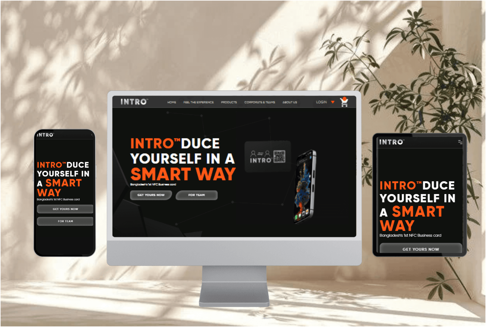 Intro Card Website